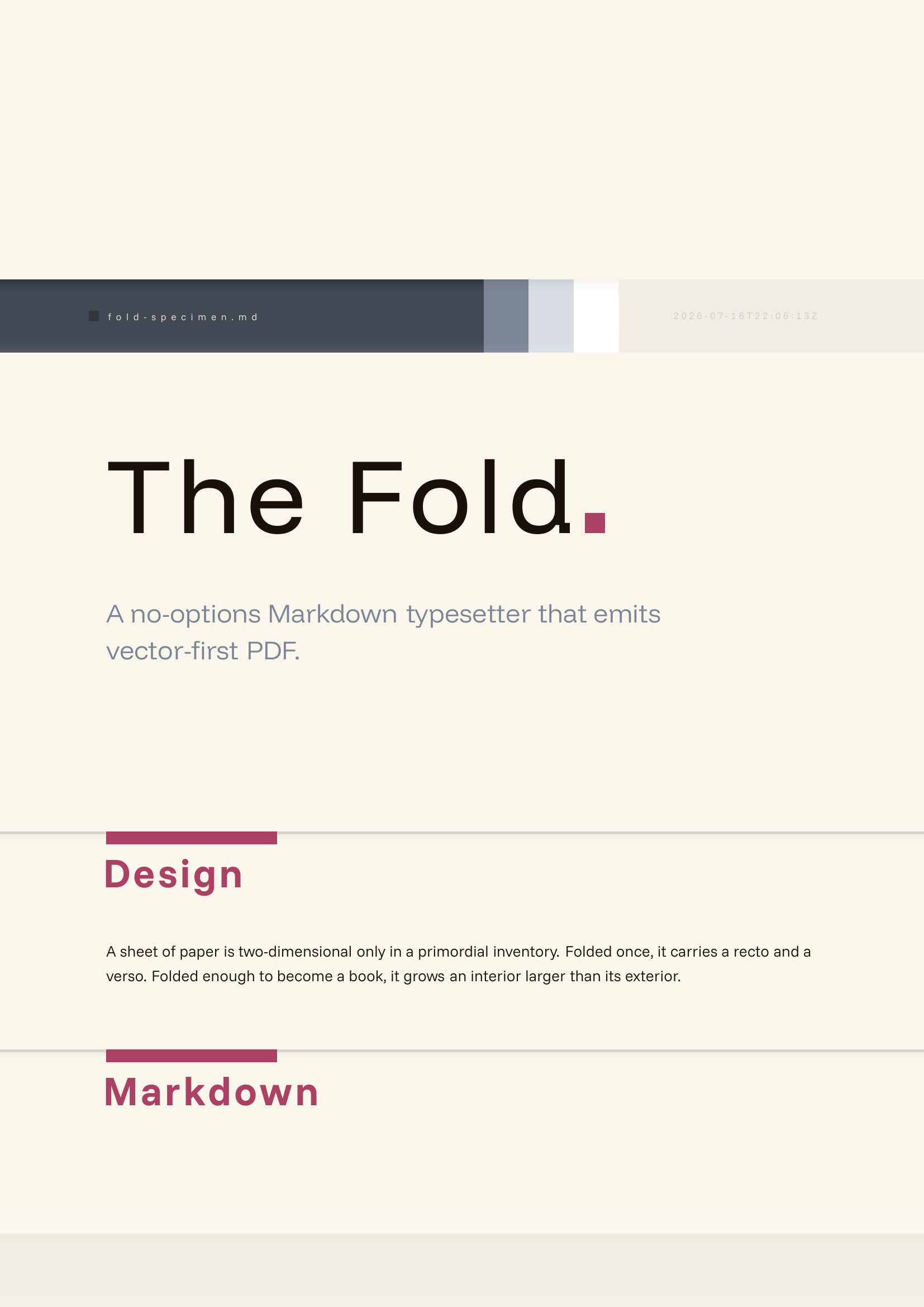 The Fold — page 1