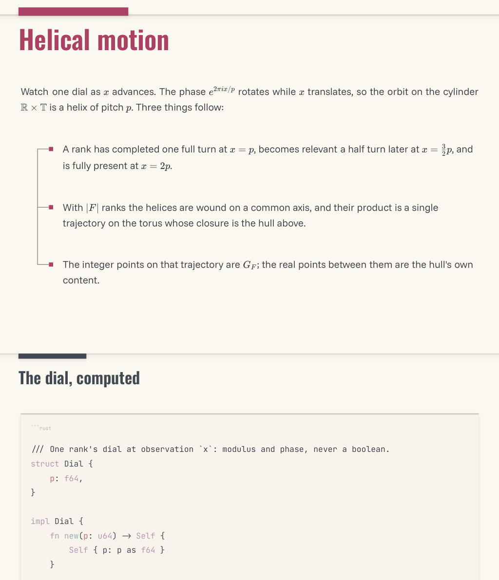 Heading, list, heading, code